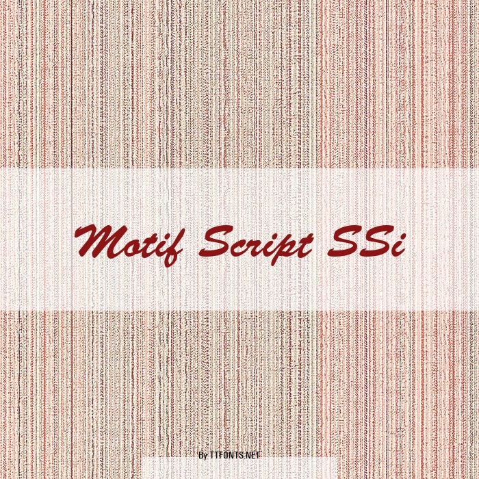 Motif Script SSi example
